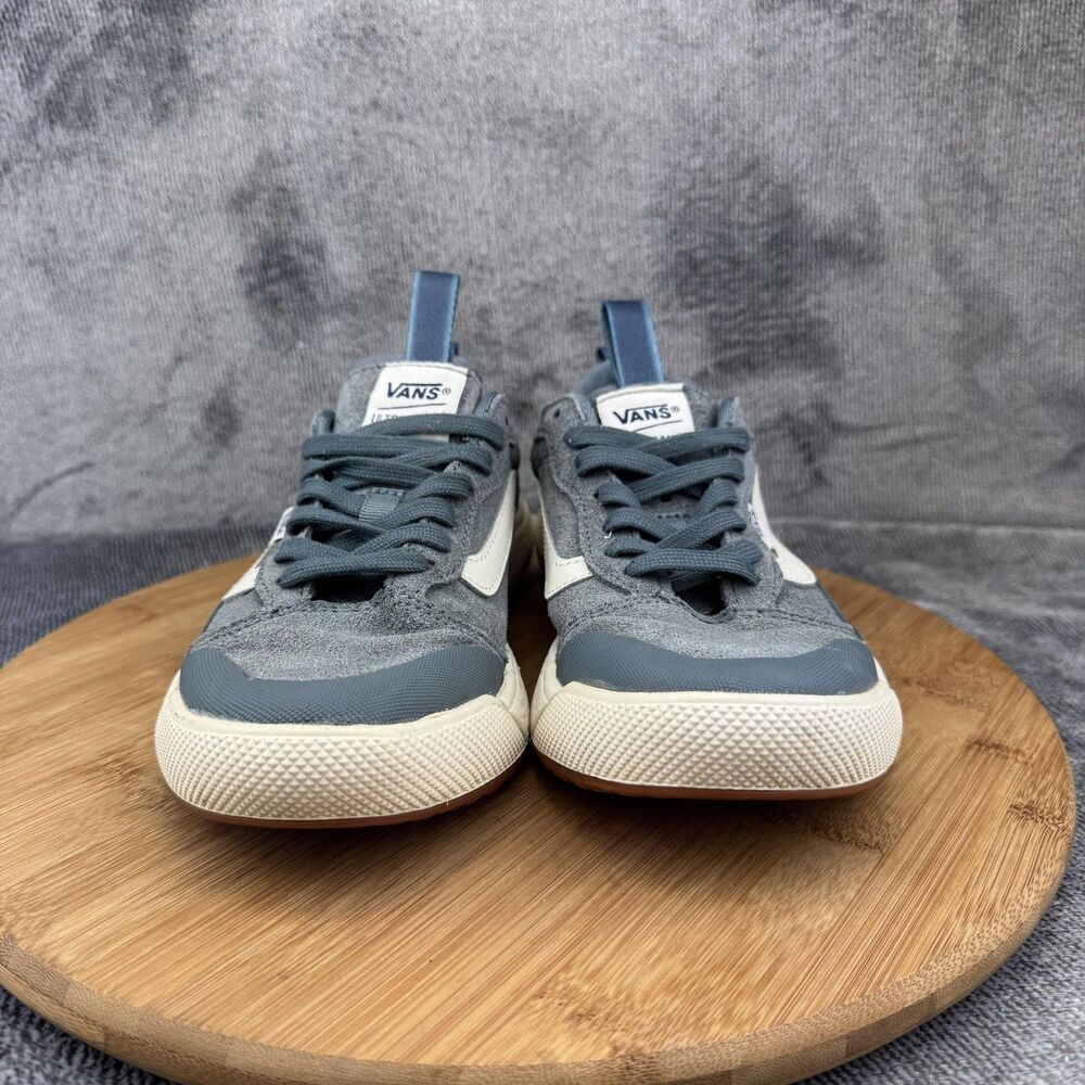 Vans UltraRange Shoes Womens Size 7 Gray Blue White Suede Mesh UltraCush Low Top - Picture 2 of 9